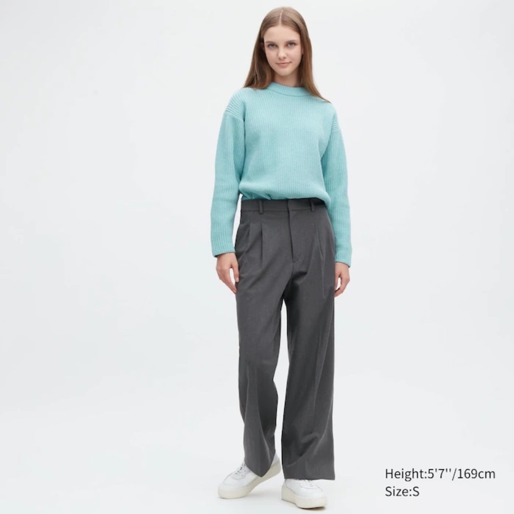 Uniqlo Wide-Fit Pleated Pants